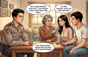 Cak Sam Polda Kalteng Mediasi Perseteruan Anak Dan Ibu Kandung, Gara-Gara Ibu “Kumpul Kebo” Dan “Kupu-Kupu Malam’. Ini Solusi Yang Diberikan