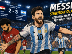 Messi Singkirkan Salah, Argentina ke Perempat Final