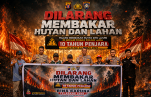 Cegah Kabut Asap, Ditbinmas Polda Kalteng Ajak Warga Stop Membakar Hutan dan Lahan Larangan Membakar Hutan