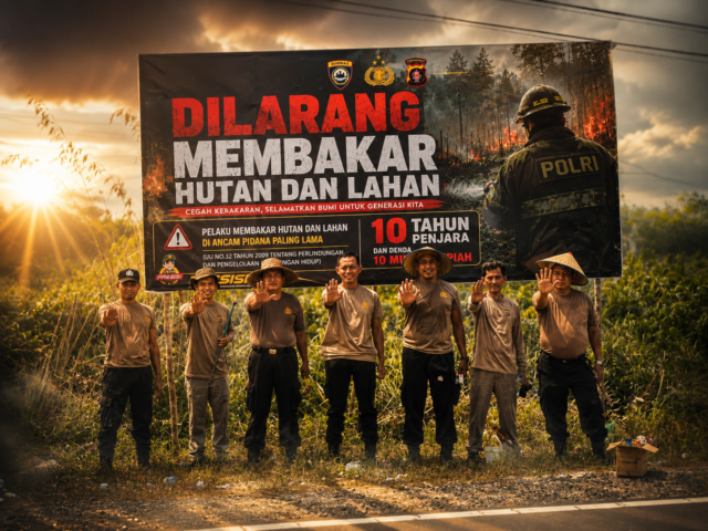 upaya edukasi larangan bakar lahan