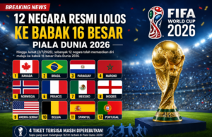 12 Negara Resmi Lolos ke Babak 16 Besar Piala Dunia 2026, Duel Big Match Mulai Tersaji