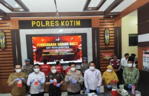 Polres Kotim Musnahkan 114,86 Gram Sabu, Selamatkan 574 Warga dari Ancaman Narkoba