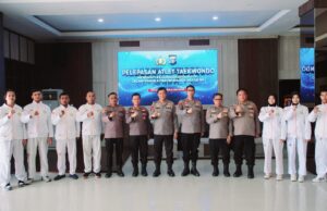 Dilepas Kapolda, Cak Sam Bidik Medali, Tim Taekwondo Polda Kalteng Berangkat ke Kapolri Cup 7