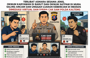 Terlibat Asmara Sesama Jenis, Oknum Karyawan di Barut Dan Oknum Satpam di Mura Saling Ancam Dan Unggah Ujaran Kebencian di Medsos Dimediasi Virtual Dan Dibina Cak Sam Polda Kalteng Solusi
