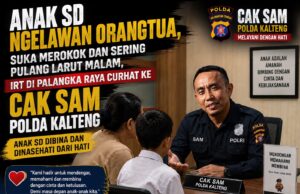 Anak SD di Palangka Raya Nekat Lawan Orang Tua, Merokok hingga Sering Pulang Larut Malam, Sang Ibu Curhat ke Cak Sam Polda Kalteng MEDIASI CAK SAM